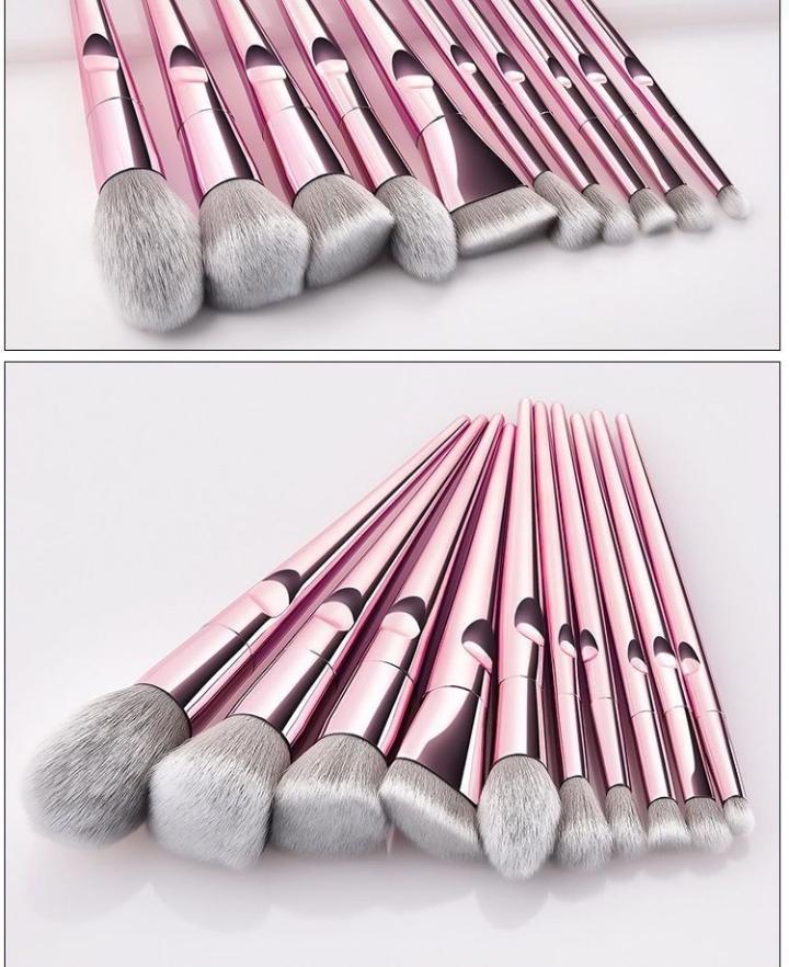 BH Pink Perfection Chrome Brushes 10 Pcs