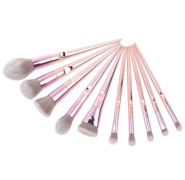 BH Pink Perfection Chrome Brushes 10 Pcs