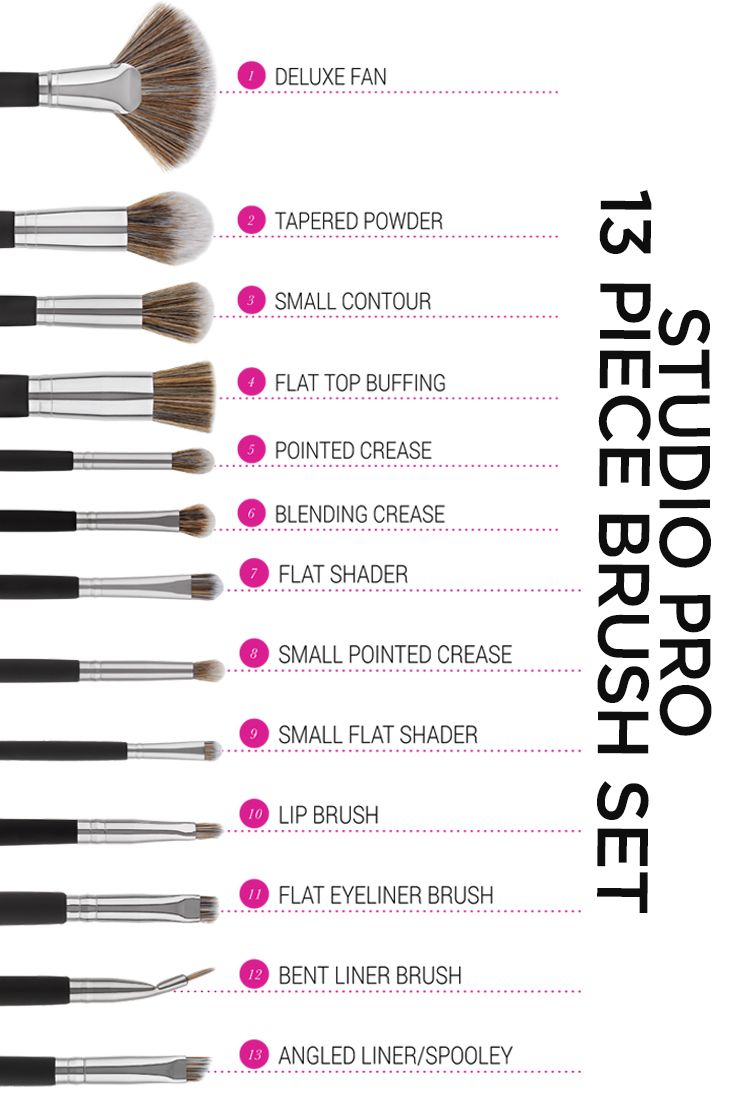 13 Pieces B.H Cosmetics STUDIO PRO Brush Set
