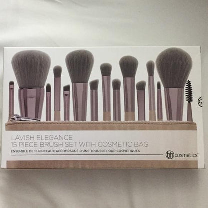 BH Cosmetics Lavish Elegance 15 Pieces Brush Set with Bag