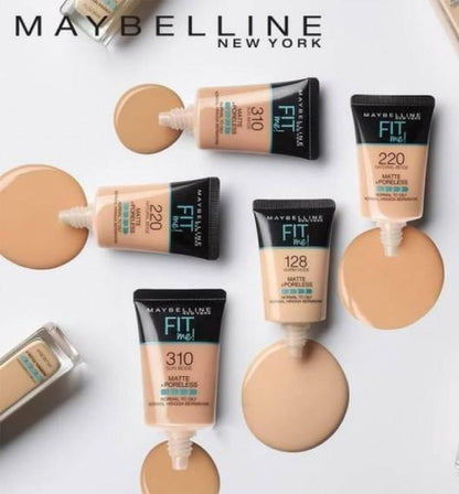 Maybelline New York Fit Me Matte & Poreless Liquid Foundation 18ml Tube